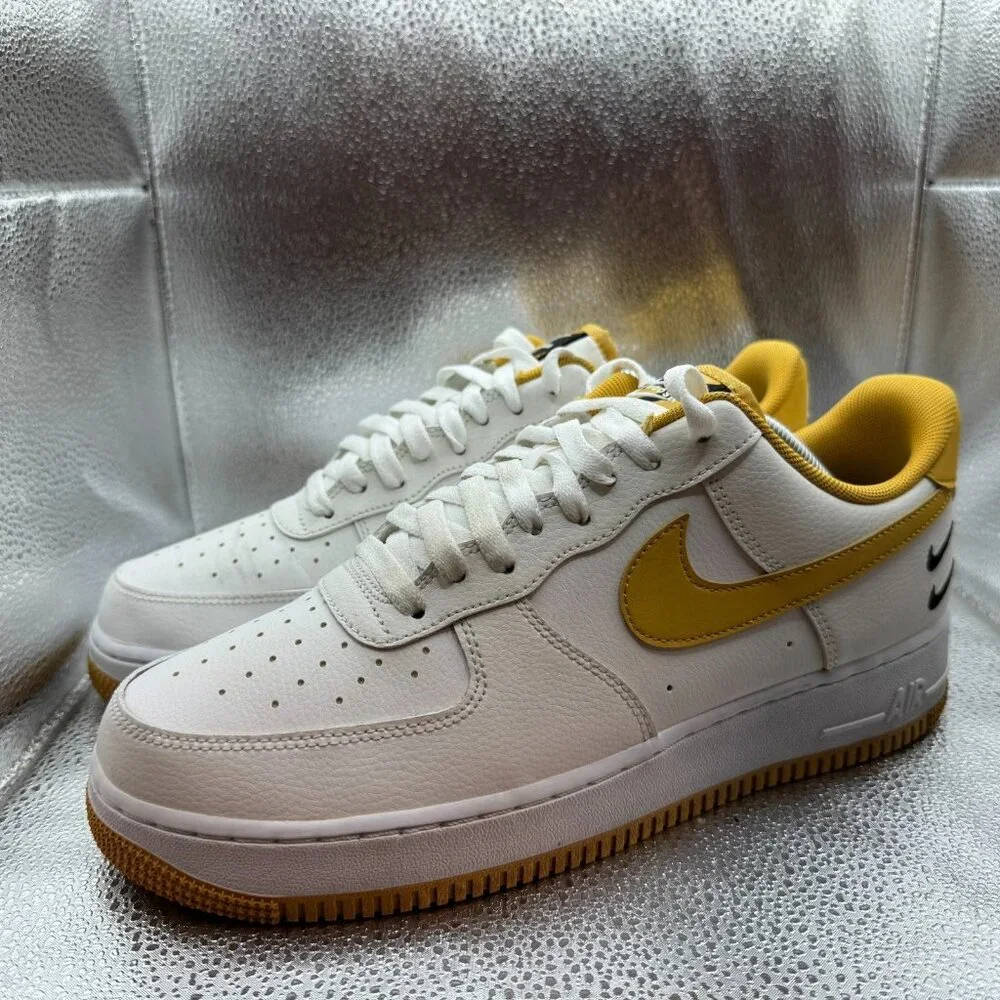 Size 10‎ Nike Air Force White Light Ginger Low Top Mens Double Swoosh CT2300-100